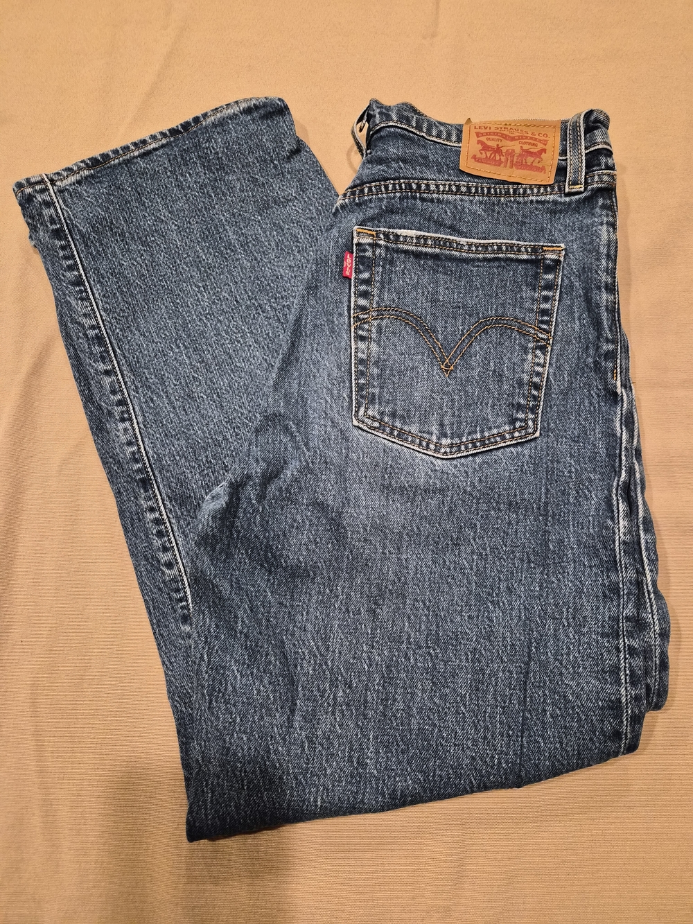 Levi's Blue Women's Ribcage Straight Jeans SZ. 28
